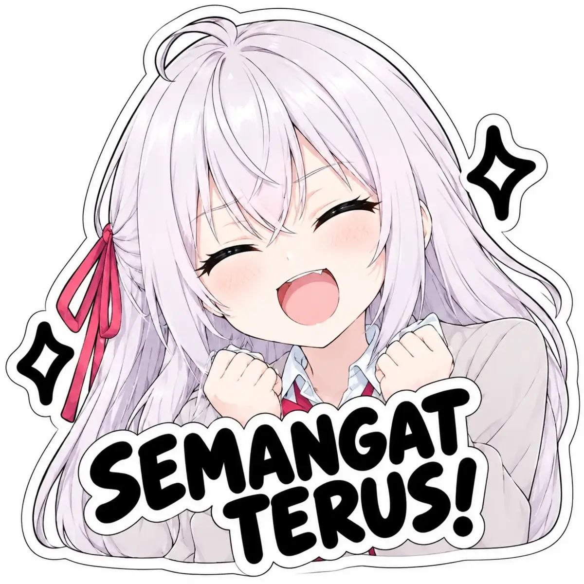Stiker Semangat terus